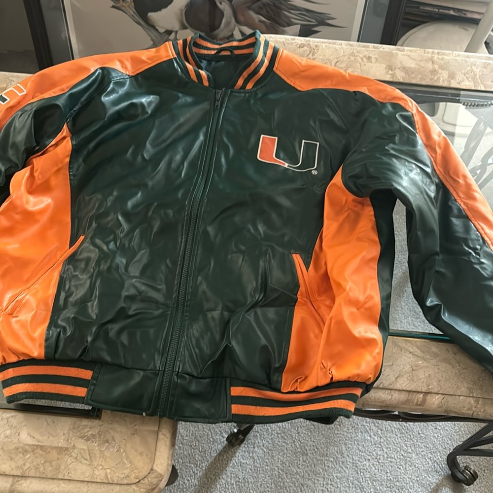 Miami hurricanes varsity jacket